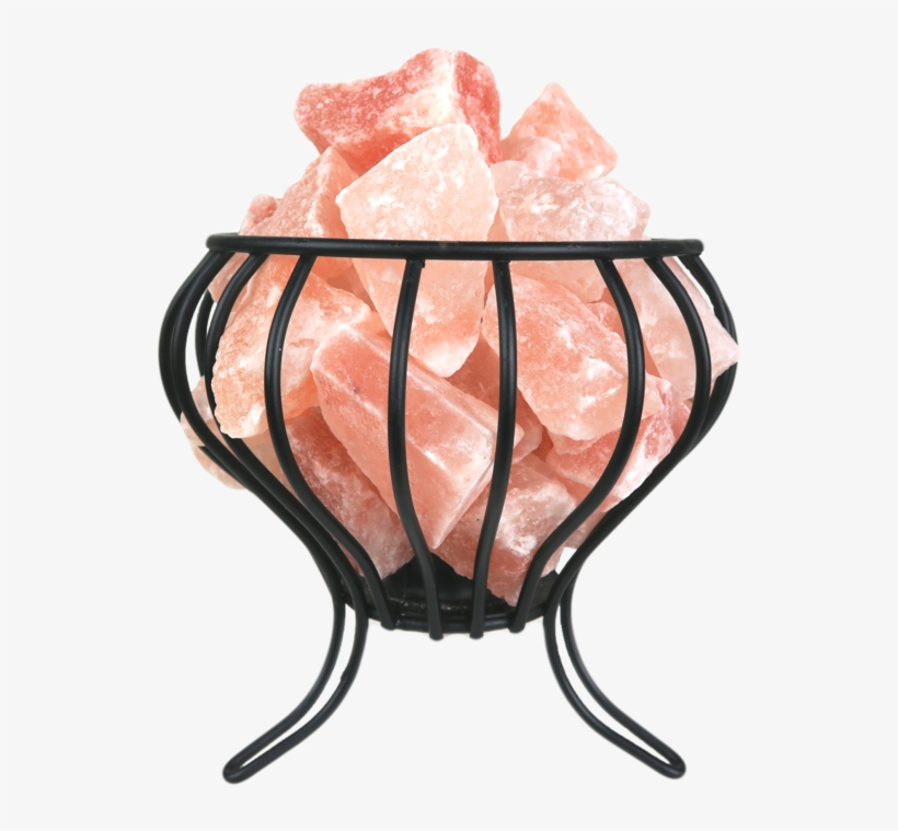 Himalayan Salt Crystals Cage Lamp - Lighting, transparent png