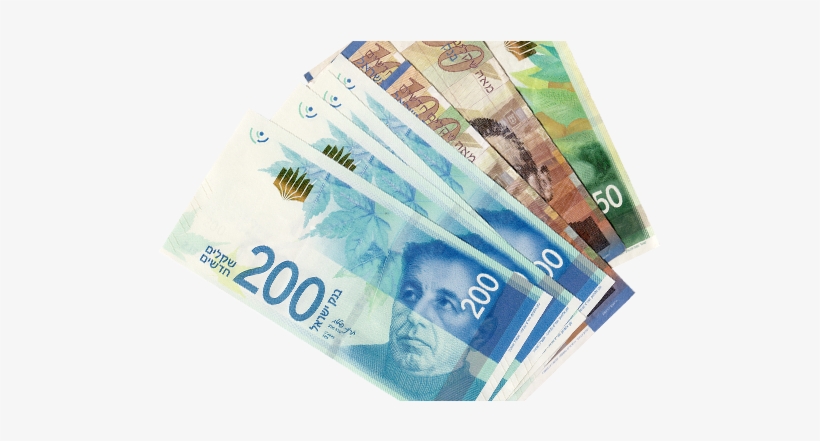 Nis Banknotes With A Transparent Background - Israeli New Shekel Png, transparent png