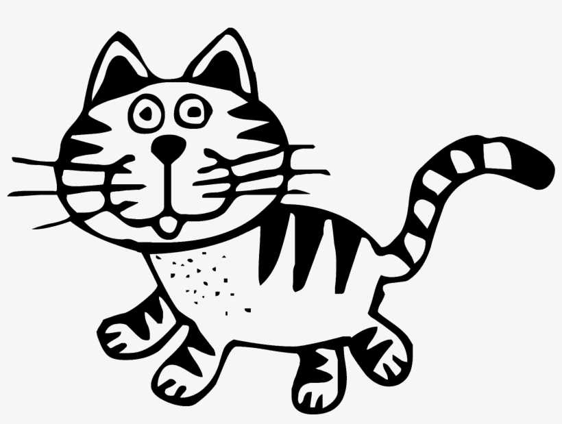 Transparent, Art, Cat, Animal, Black, White, Drawing, - Love Kitty Cats Mug, transparent png