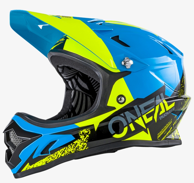 O'neal Europe Shop - O ́neal Backflip Rl2 Burnout Bicycle Helmet Blue/yellow, transparent png