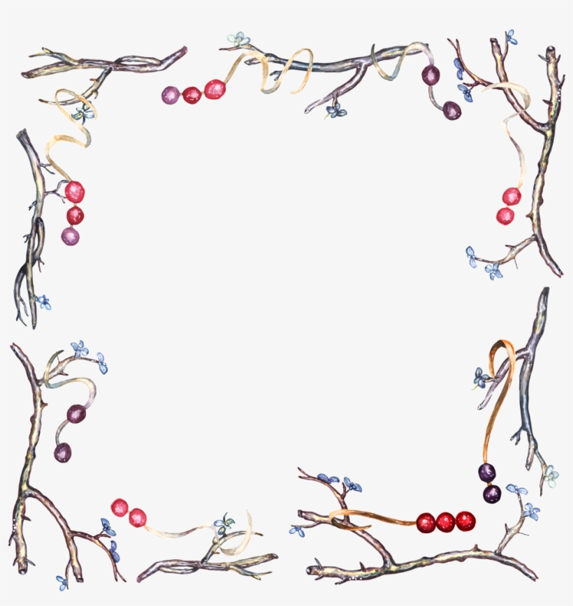 Creative Picture Frame Decoration Vector - Land-ähnliches Aquarell Des Monogramms Papierserviette, transparent png