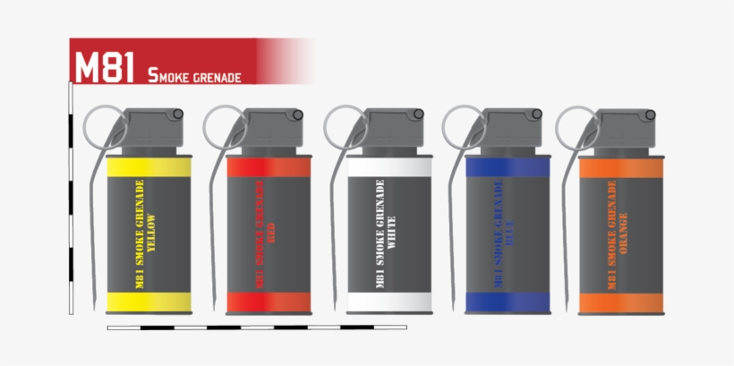 M81 Smoke Grenade By Afterskies - Smoke Grenade Concept, transparent png