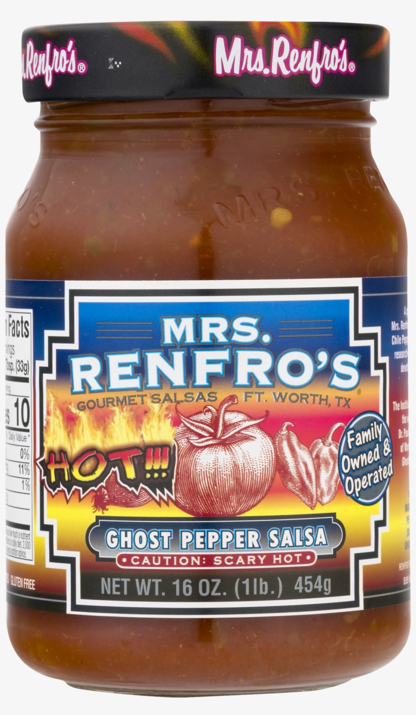 Mrs. Renfros - Salsa - Ghost Pepper - 16 Oz, transparent png