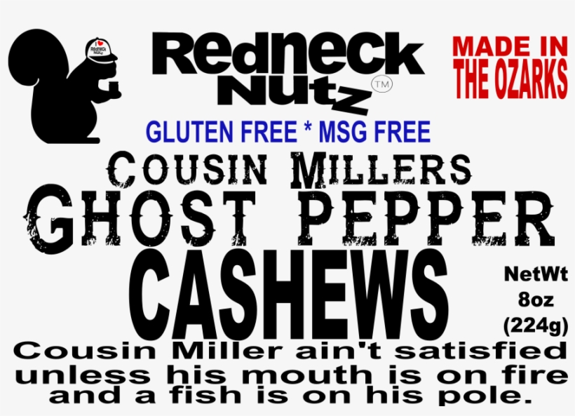 Cousin Miller's Ghost Pepper Front Label - Bhut Jolokia, transparent png