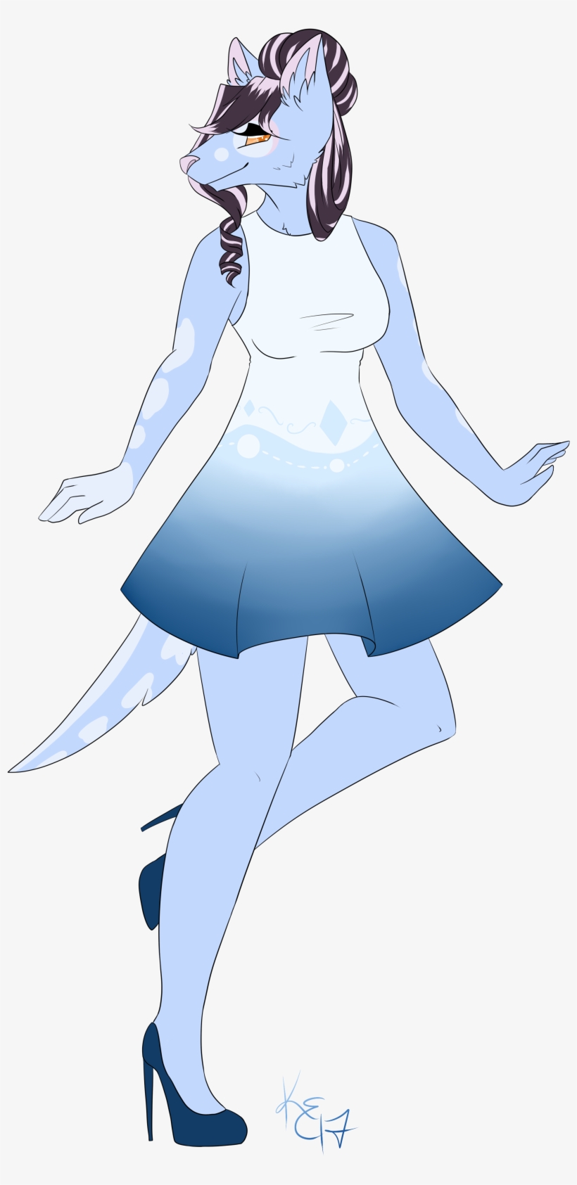 Krystal The Wolf - Cartoon, transparent png