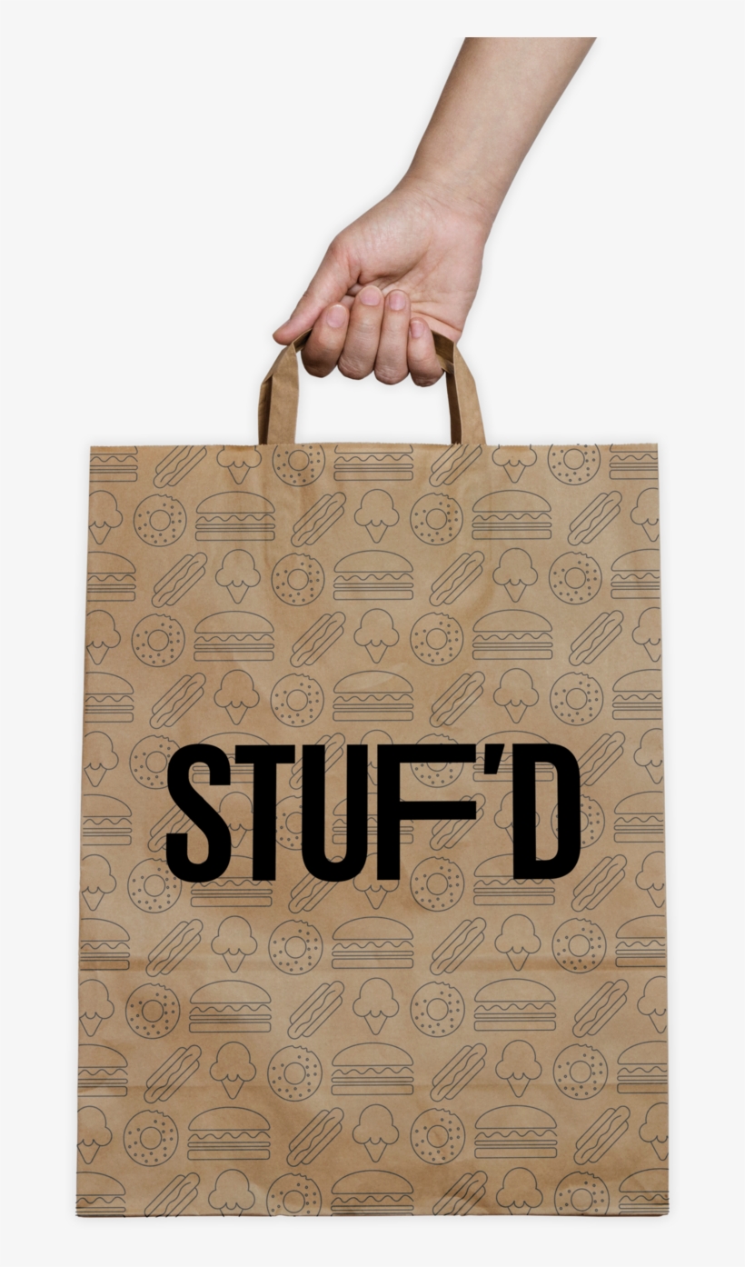 Brown Paper Bag Mockup, transparent png