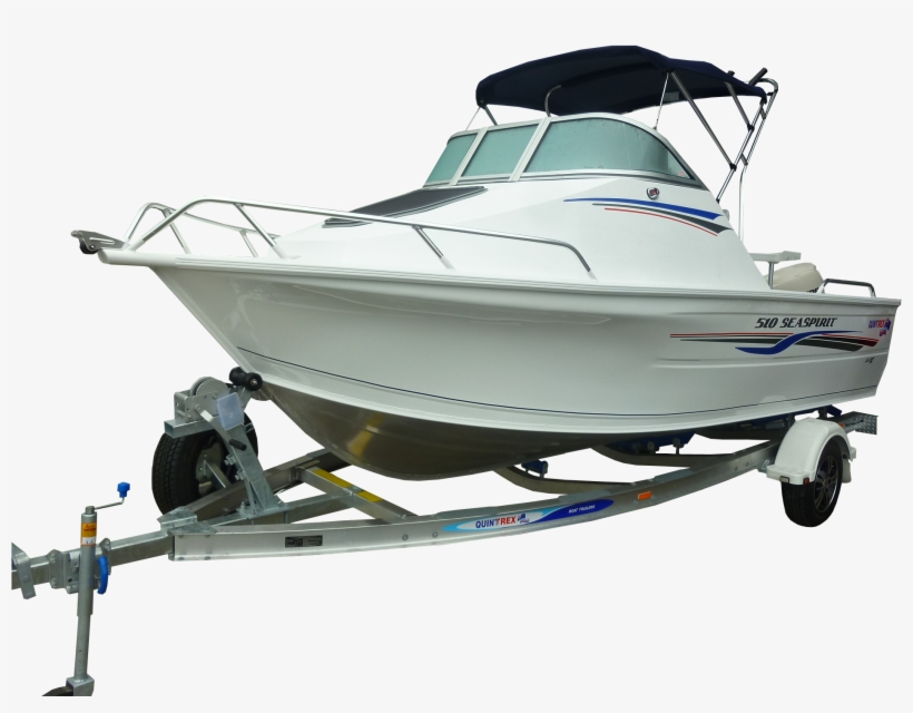 Images Of Quintrex Ski Boat - Boat On Trailer Png, transparent png