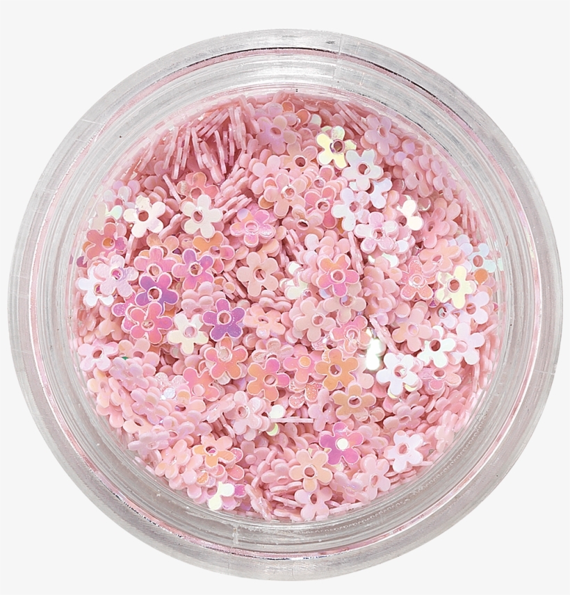 Pink Holo Flowers - Paillettes Pour Ongles - Pink Holo Flowers, transparent png