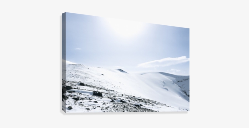 Mountain Top Canvas Print - Snow, transparent png