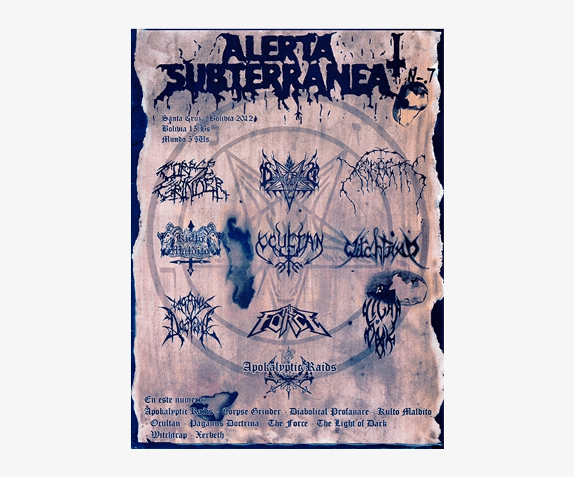 Alerta Subterranea Nº07 - Force Possessed By Metal, transparent png