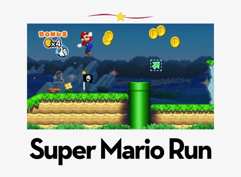 In Super Mario Run, Mario Runs Forward Of His Own Accord - Super Mario Run Gameplay, transparent png