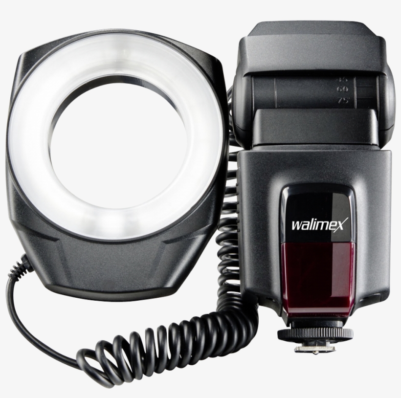Blykstė Walimex Ring Flash 1 Seller - Walimex - Ring-type Flash - 10m - Black, transparent png