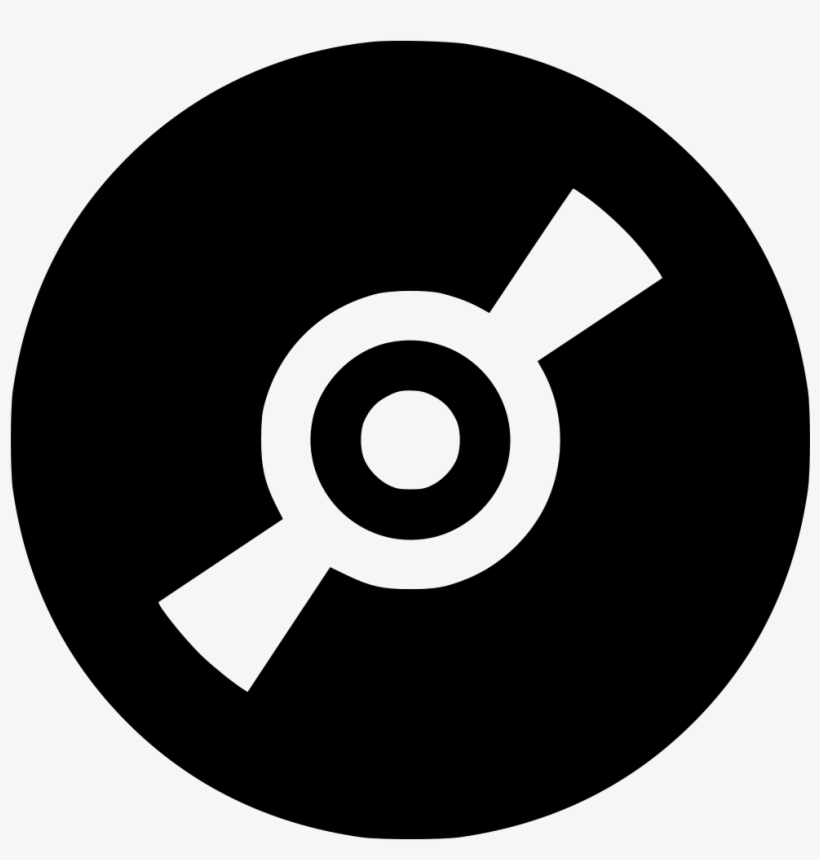 Cd Disk Disc Compact Drive Dvd Comments - Email Icon Black Circle, transparent png