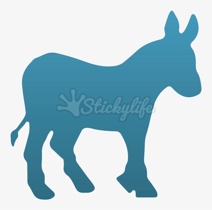 Donkey Temporary Tattoo - Democratic Republicans Symbol 1800, transparent png