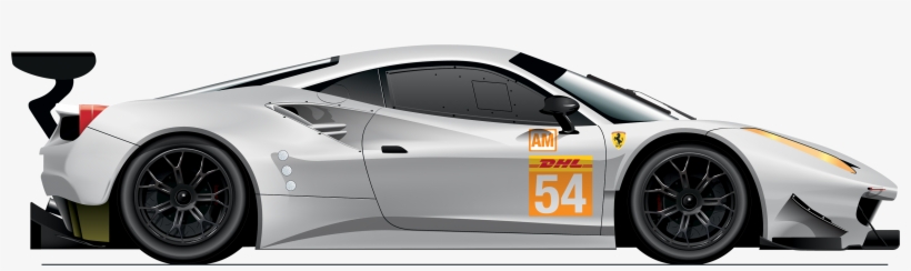 Ferrari Clipart Cool Car - Ferrari 488 Gte Spirit Of Race 2018, transparent png
