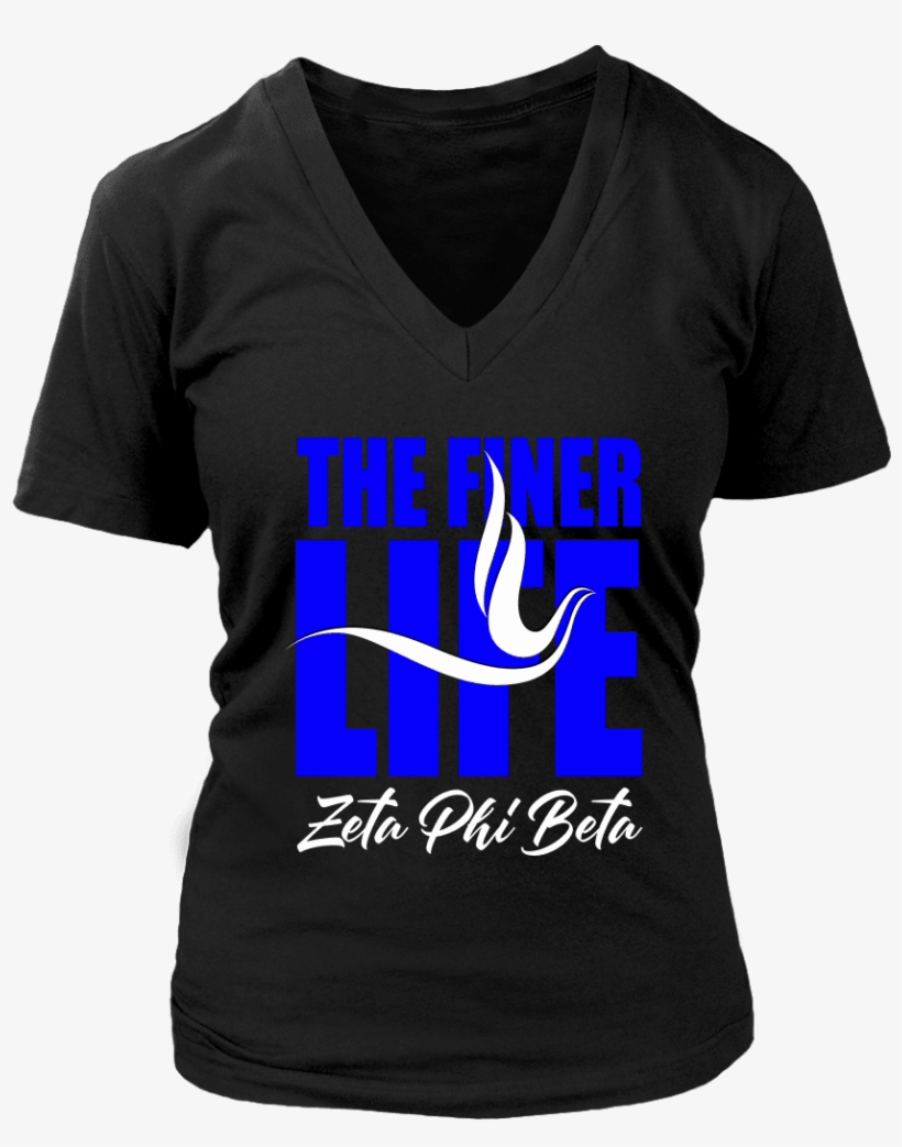 Zeta Phi Beta Tagline District Womens V-neck - Organ Donors Save Lives - V-neck, transparent png