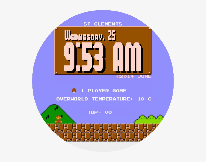 Super Watchface Bros V, transparent png