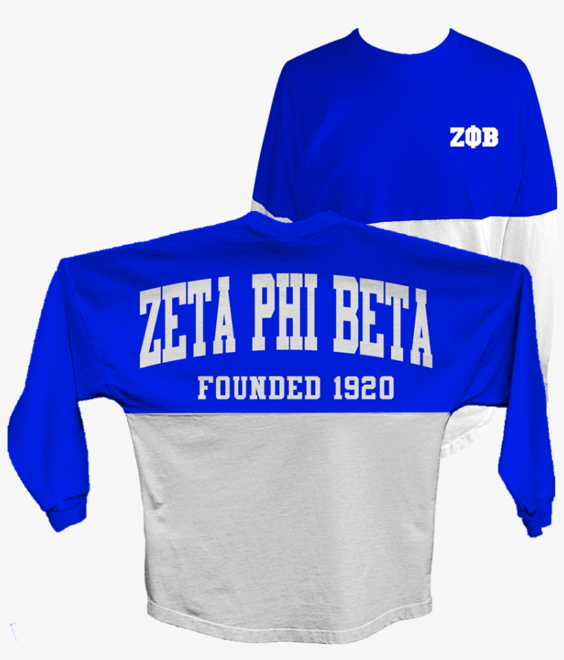 Zeta Phi Beta 2-tone Spirit Jersey - Letters Greek Apparel, transparent png