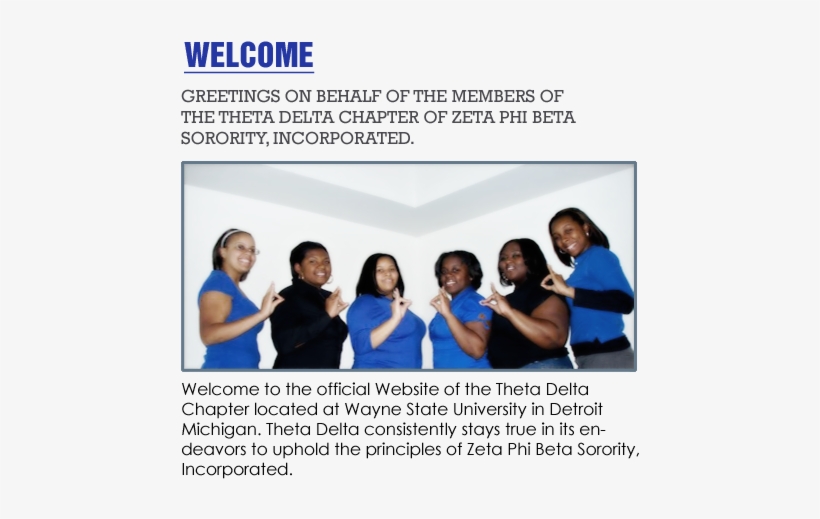 We Are Theta Delta Chapter Of Zeta Phi Beta Sorority, - Zeta Theta Beta, transparent png
