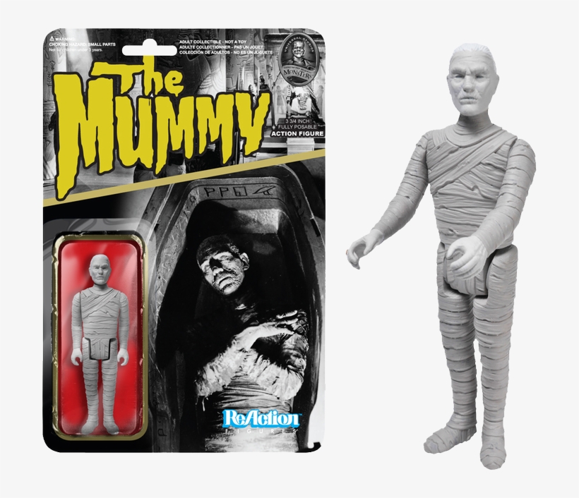 The Mummy Reaction Figure - Super Seven Universal Monsters Action Figures, transparent png