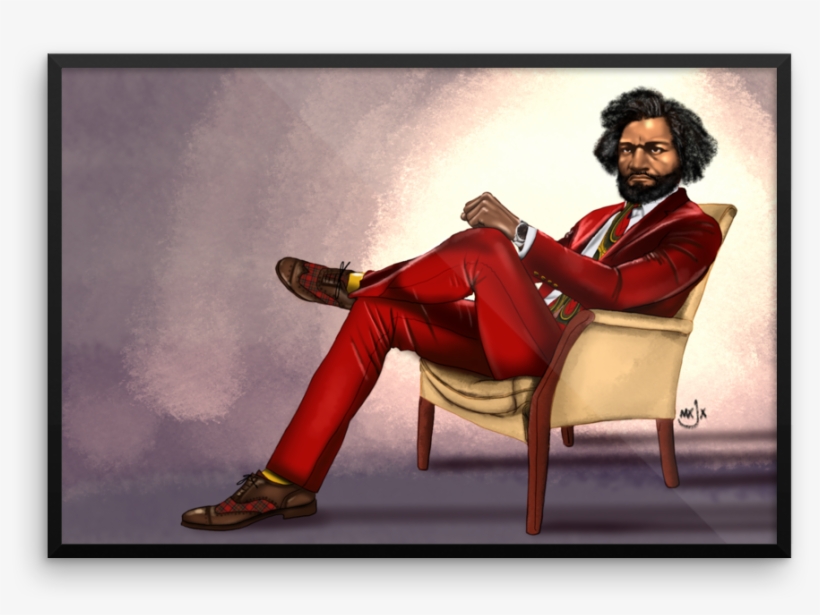 Frederick Douglass - Sitting, transparent png