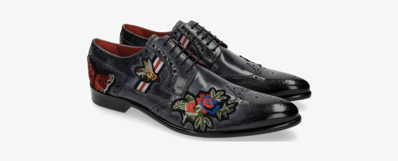Derby Shoes Toni 30 Moroccan Blue Patch Flower Bee - Toni 8, transparent png