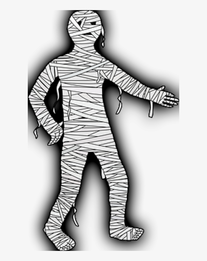 Who Isn't Scared By The Thought Of A Mummy Moving Around - Diy Halloween Mummy Decoration, transparent png