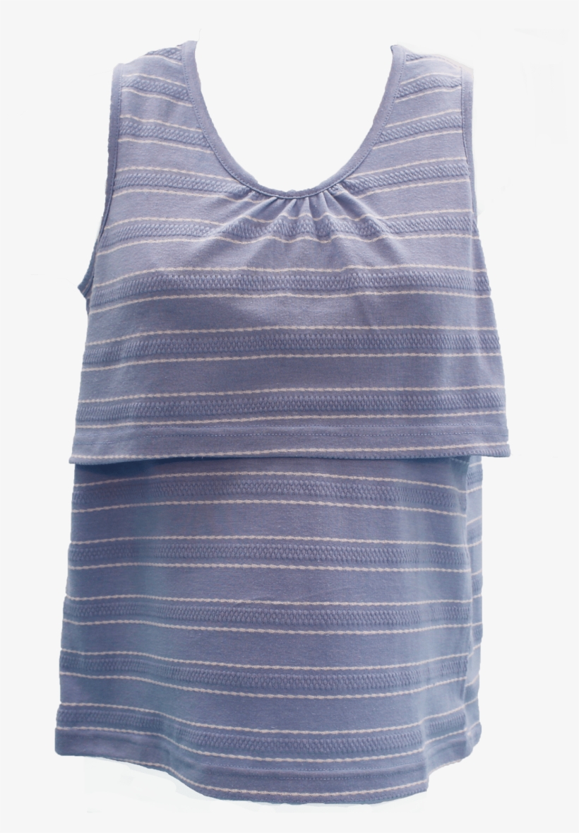 Sky Blue Nursing Top - Active Tank, transparent png