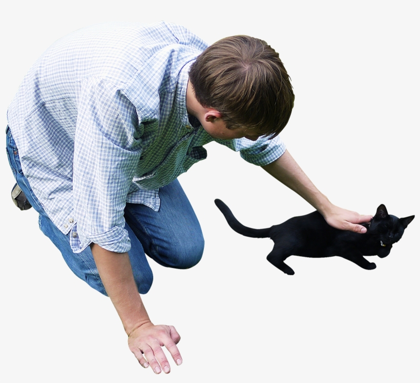 People With Cat Png, transparent png