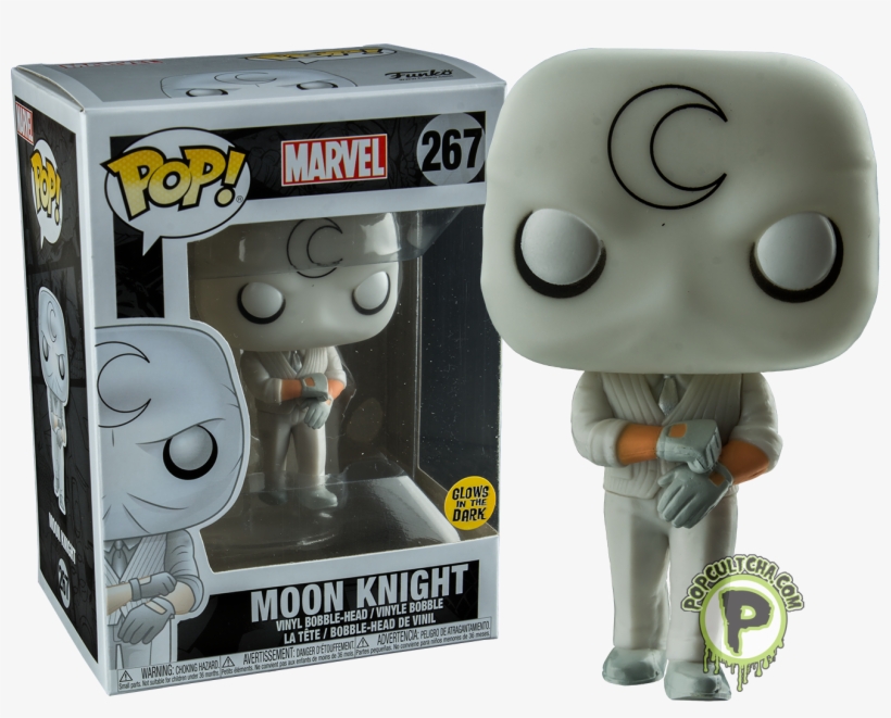 Marvel - Funko Pop Moon Knight Glow In The Dark, transparent png