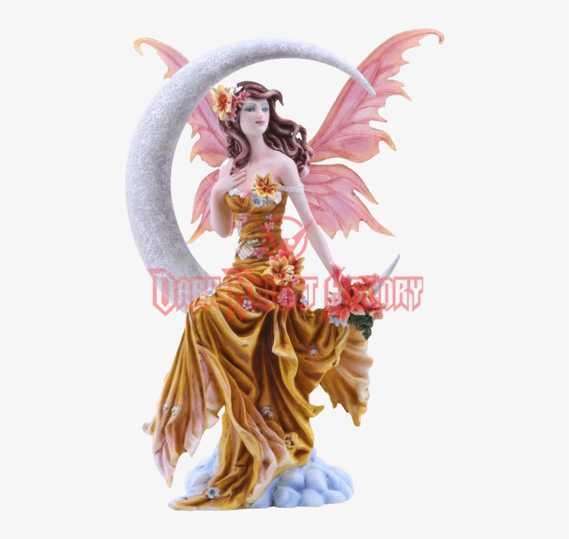 Earth Moon Fairy Statue - Earth Elements Celestial Moon Fairy Collectible Figurine, transparent png