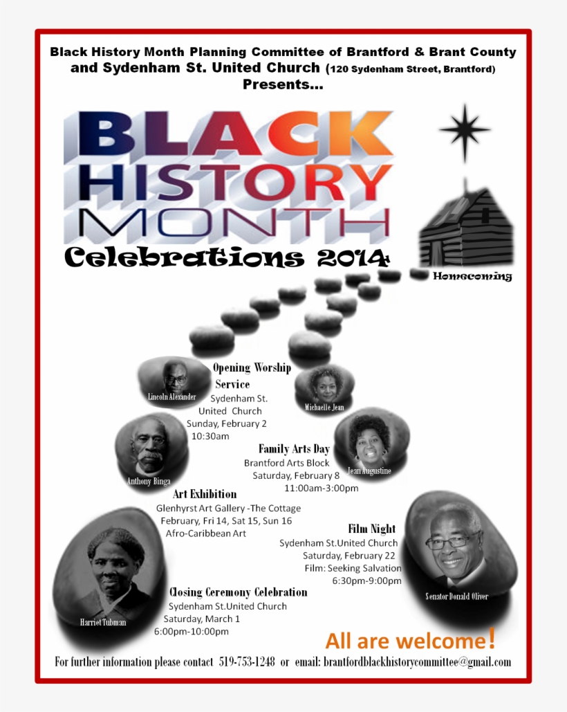 Bhm Main Poster New Feb 22 For Spence - Black History Month 2014 Posters, transparent png