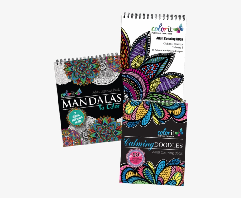 Colorit Adult Coloring Book: Colorful Flowers Volume, transparent png