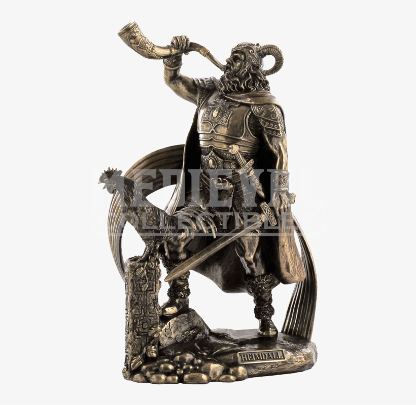 Norse God - Heimdall Statue - Norse Mythology Statues, transparent png
