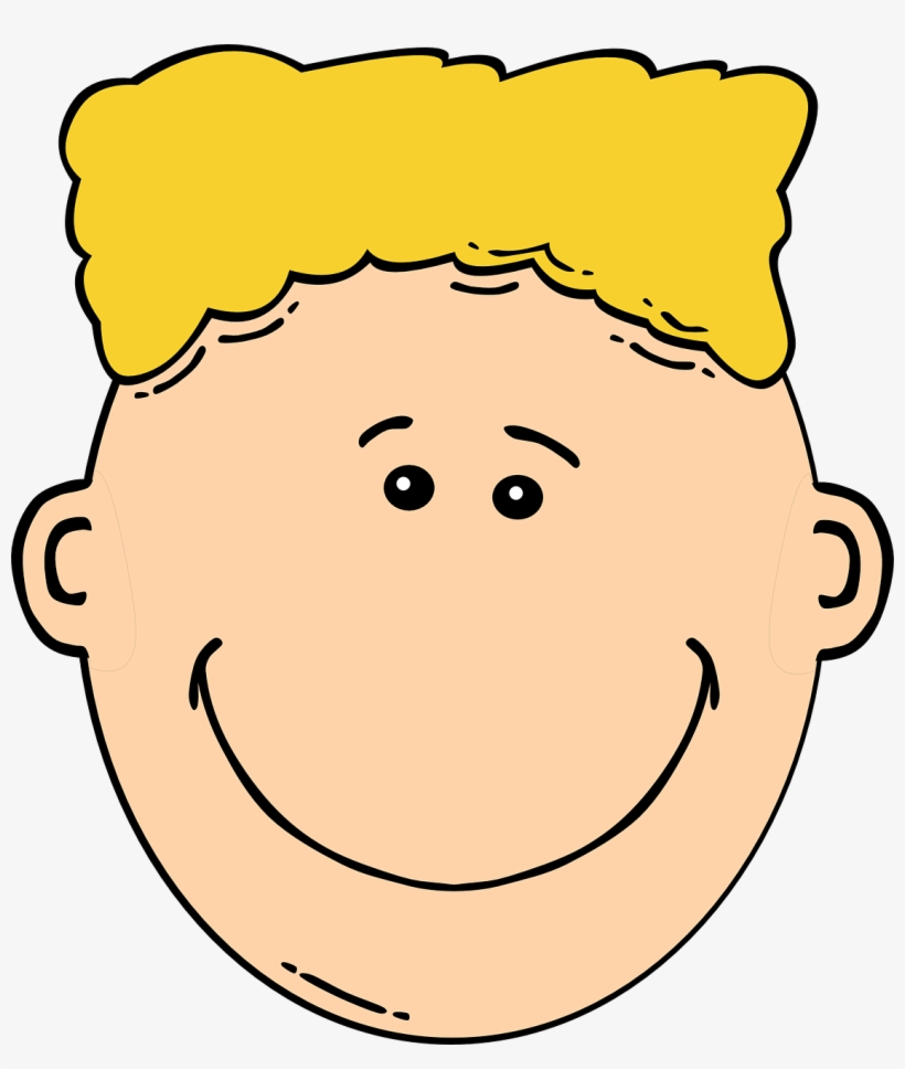 Boy Happy Smiling Smile Blond Transparent Image - Happy Face Boy Clipart, transparent png