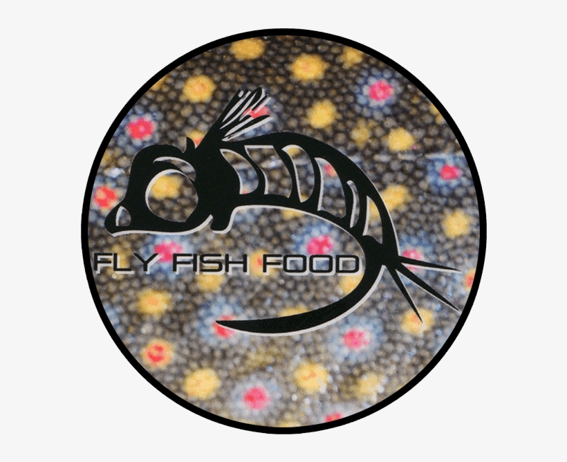 Fly Fish Food Round Logo Sticker Brookie - Logo, transparent png