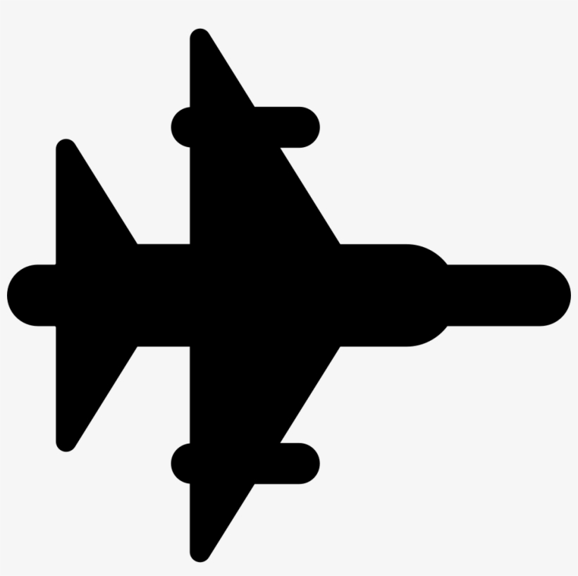 Fighter Jet Silhouette - Fighter Aircraft, transparent png