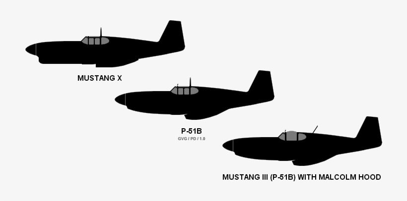 North American Mustang X, P 51b And Mustang Iii Side - P 51 Mustang Prototype, transparent png