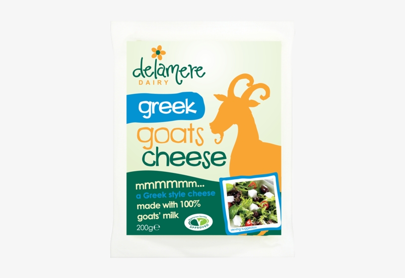 Greek Goats' Cheese - Delamere Dairy Greek Goats Cheese, 200g, transparent png