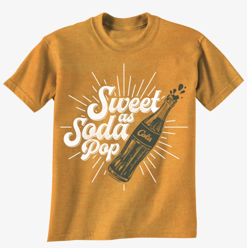 Kids Sweet As Soda Pop - Gildan Youth Shirt Green, transparent png