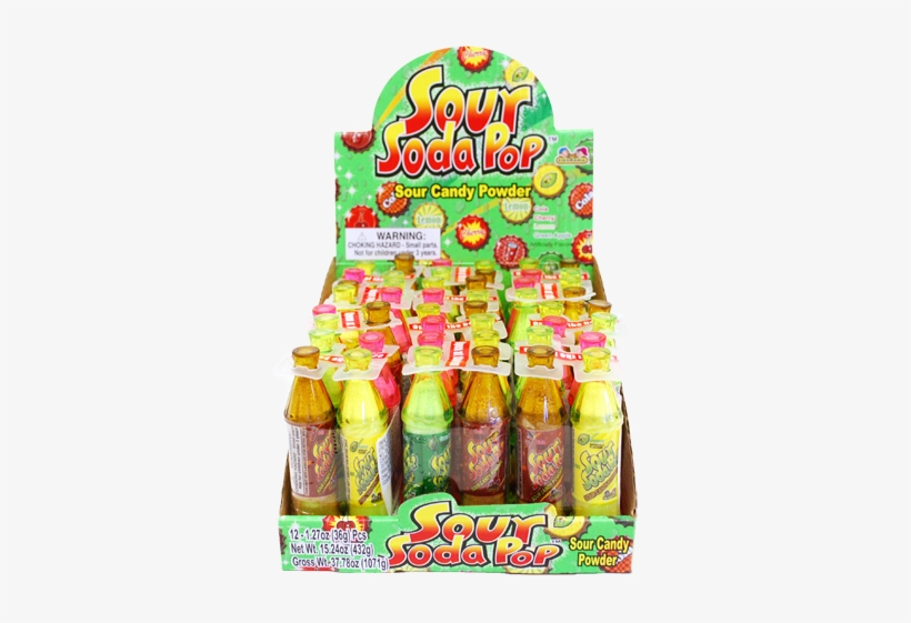 Sour Soda Pop Bottles Sour Candy Powder Soft Drink 500x500 PNG