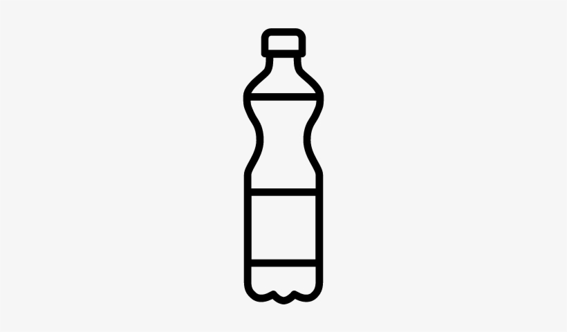 Bottle Of Fanta Vector - Cold Drink Bottle Outline, transparent png
