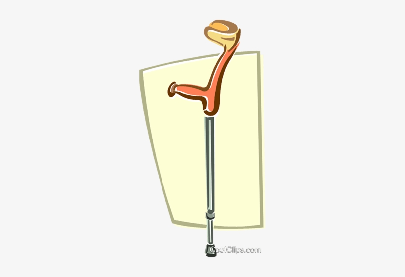 Crutch Royalty Free Vector Clip Art Illustration - Metal, transparent png