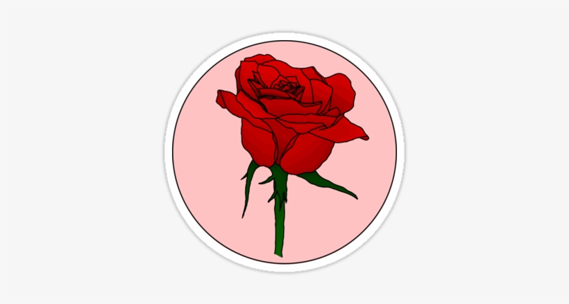 Quotretro Rosequot Stickers By Capsizx Redbubble - Stickers Rose, transparent png
