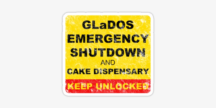 Glados Emergency Shutdown And Cake Dispensary By Arrondakin - Portal 2 Cake Door, transparent png
