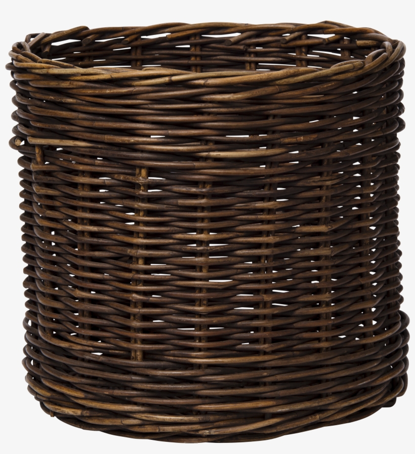 Brown Wicker Basket, transparent png