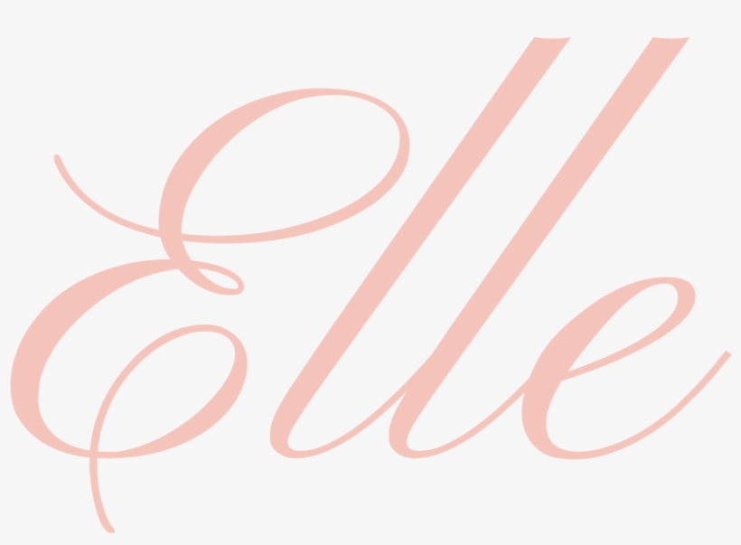 Elle Hair Design Logo - Elle Logo Pink, transparent png