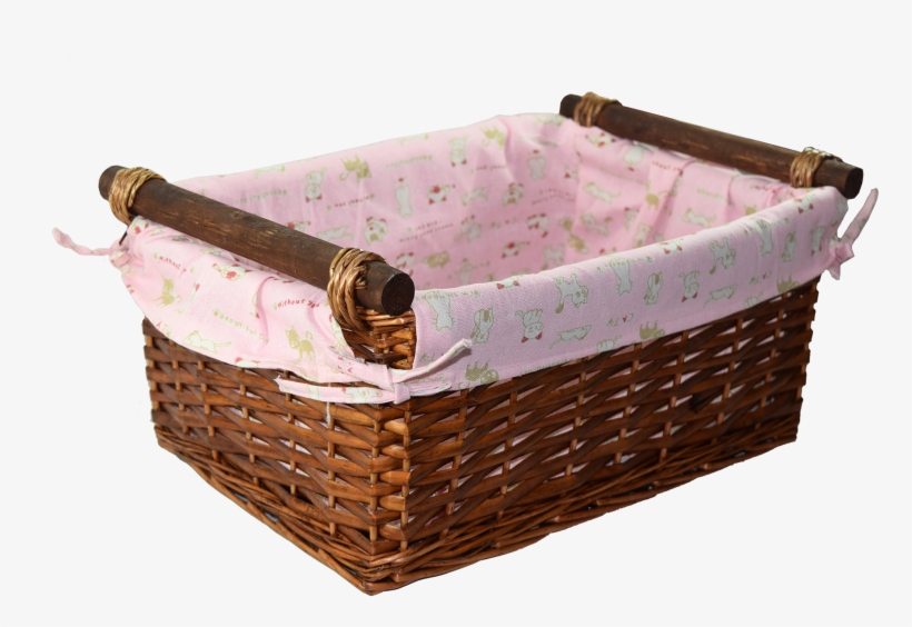 Baby Girl Wicker Basket - Basket, transparent png