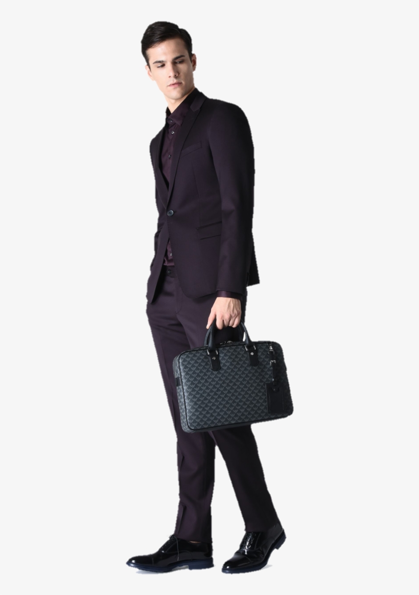 Load 40 More Imagesgrid View - Emporio Armani Men Polyester Briefcase - Size Onesize,, transparent png