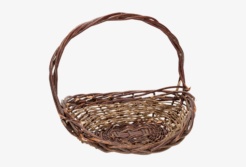 Vintage Wicker Basket Ø 26/44 Cm H 24/30 Cm - Weidekorb, transparent png